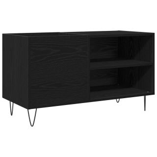 Plaatide kapp Must Tamme 84,5x38x48 cm Tehispuit