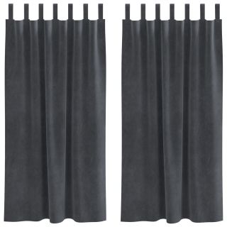 Mustad Kardinad Rippklippidega 2 tk Helehall Samet
