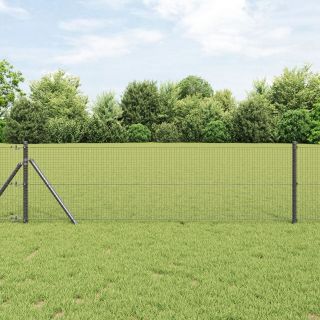 Keevitatud Traafi Aed 7 Postidega Hall 0.4x10 m Teras
