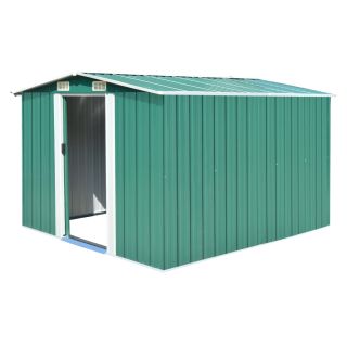 Садовый сарай 257 x 298 x 178 см металлический, зеленый