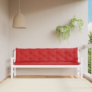 aiapingi istmepadjad 2 tk, punane, 200x50x7 cm, oxford-kangas