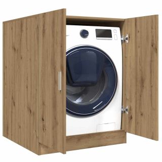 тумба под стиральную машину, дуб ручной работы, 70,5x71,5x91,5 см