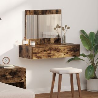 Seinale Paigaldatav Riidestool Suitsutatud Tamm 83x40x70 cm