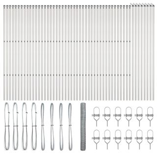 kuusnurkne aed 1x100 m tsingitud teras,aia postid 13 tk Ø32 mm 150 cm tsingitud teras