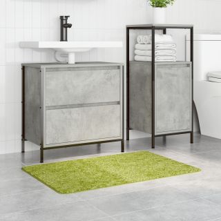 Vannitoavaip Ristkülik Roheline 60x90 cm Polüester Libisemiskindel