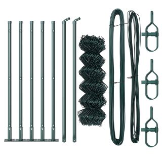 aiaketi aed 7 flange postiga 0.6x10 m galvaniseeritud teras