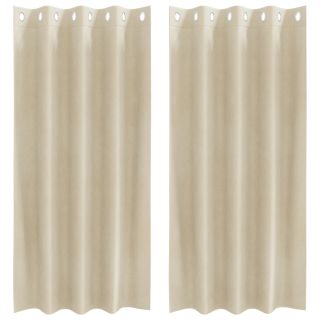 Mustad Kardinad Silmadega 2 tk Kreem Velvet