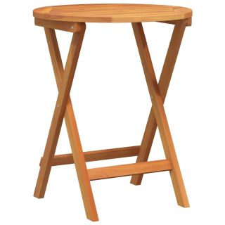 Klapitav Aia Laud Ümmargune Ø60x72 cm Tahke Puit Akaatsia
