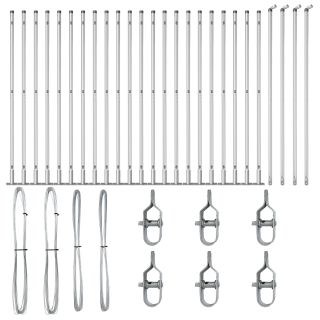 Aiapostid Alusplaatidega 26 tk Ø32mm 83,5cm Galvaniseeritud Teras