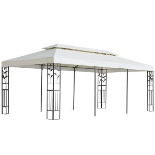 varjualune, topeltkatusega, 6 x 3 m, teras