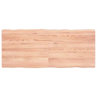 столешница, светло-коричневая, 120 x 50 x (2-4) см, обработанный массив дерева