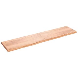 seinariiul, helepruun, 220x50x(2-6) cm, töödeldud tammepuit
