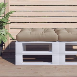 Подушка для сиденья из европоддона, коричневая, 58 x 58 x 10 см, ткань