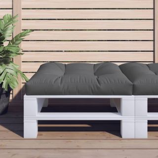 Подушка для сиденья из европоддона, антрацит, 70x70x12 см, ткань