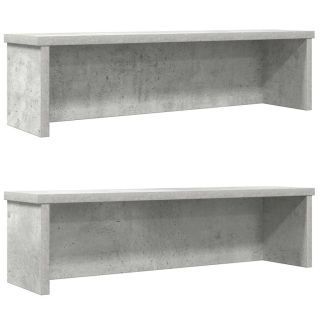 köögiriiulid virnastatavad 2 tk, betoonhall, 50x15x16 cm