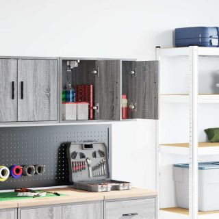 garaaži seinakapid 2 tk, hall Sonoma tamm, tehispuit