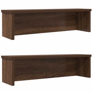 köögiriiulid virnastatavad 2 tk, pruun tamm, 60x15x16 cm