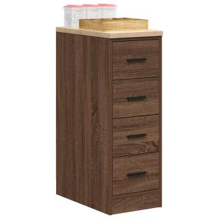 гаражный шкаф для хранения вещей, коричневый дуб 30x51x85 см, сосна