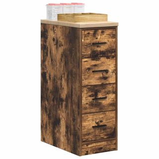 гаражный шкаф для хранения вещей, копченый дуб 30x51x85 см, сосна