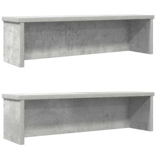 köögiriiulid virnastatavad 2 tk, betoonhall, 60x15x16 cm
