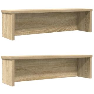 köögiriiulid virnastatavad 2 tk, Sonoma tamm, 60x15x16 cm