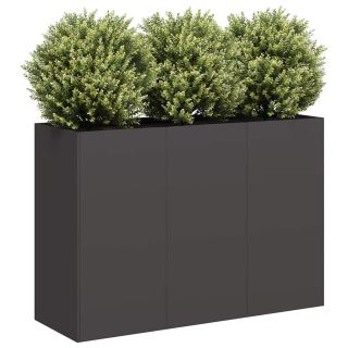 taimekast, must, 120x40x80 cm, külmvaltsitud teras