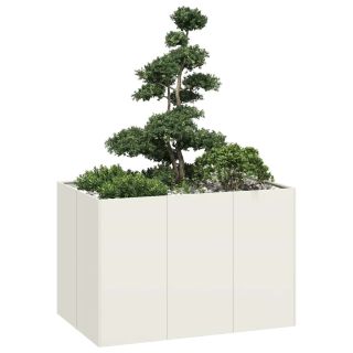 taimekast valge 120x80x80 cm, teras