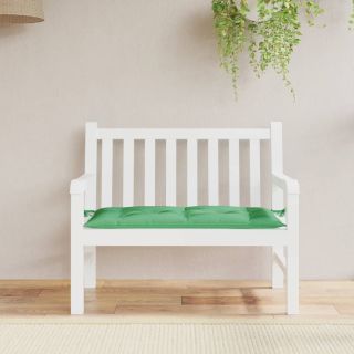 Подушка для сиденья садовой скамейки, зеленая, 110 x 50 x 7 см, ткань оксфорд