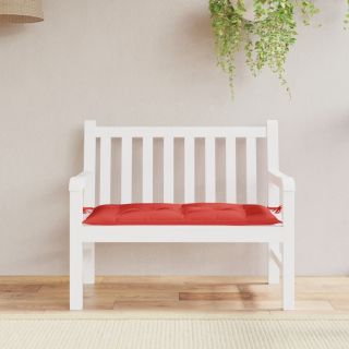 Подушка для сиденья садовой скамейки, красная, 110 x 50 x 7 см, ткань оксфорд