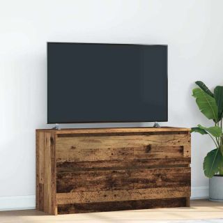 Тумба под телевизор Old Wood 100x35x54 см из искусственного дерева