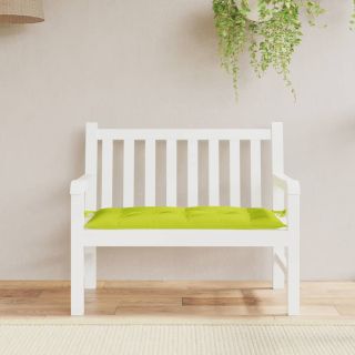 подушка для сиденья садовой скамейки, ярко-зеленая, 110x50x7 см, ткань оксфорд