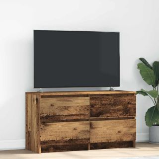 Тумба под телевизор Old Wood 100x35x54 см из искусственного дерева