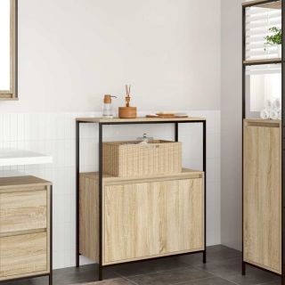 Vannitoa kapp riiulitega sonoma tamm 76,5x35x95 cm
