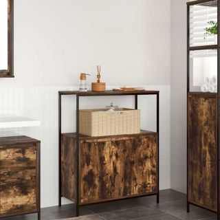 riiulitega vannitoakapp suitsutamm 76,5x35x95 cm