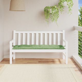 подушка для сиденья садовой скамейки, узор в виде листьев, 150 x 50 x 7 см, ткань оксфорд
