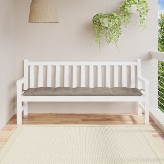 подушка для сиденья садовой скамейки, коричневая, 180x50x7 см, ткань оксфорд