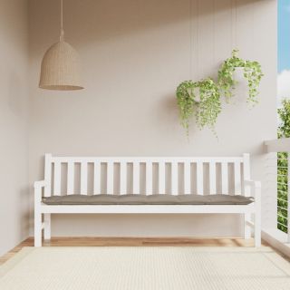 подушка для сиденья садовой скамейки коричневая 200x50x7 см ткань оксфорд