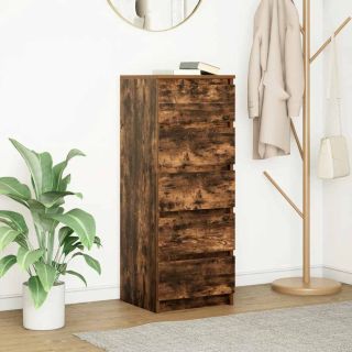 puhvetkapp sahtlitega, suitsutatud tamm 37,5x35x99 cm tehispuit
