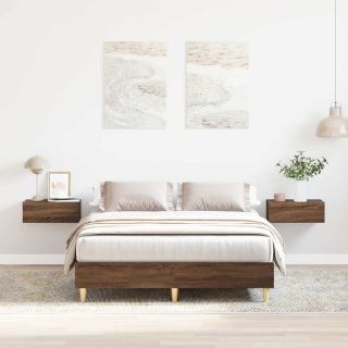 каркас кровати без матраса, коричневый дуб 120x200 см, искусственное дерево