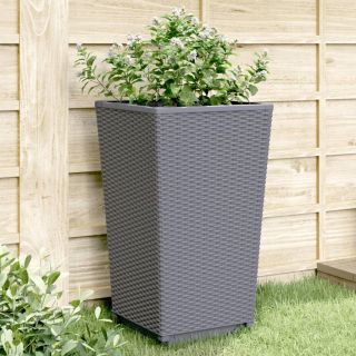aia taimekastid 2 tk, sinine hall, 32,5 x 32,5 x 57, PP