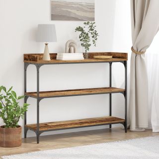 Kapp Vanast Puidust 100x30x80 cm Töödeldud Puit ja Teras