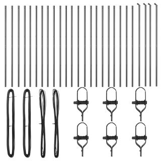 Aedapostid 26 tk Hall Ø32 mm 190 cm Galvaniseeritud teras