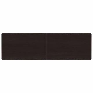 lauaplaat, tumepruun, 160x50x(2-6) cm, töödeldud täispuit