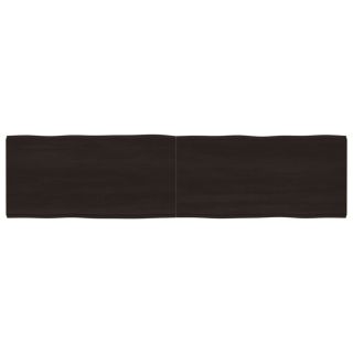 lauaplaat, tumepruun, 200 x 50 x (2-4) cm, töödeldud täispuit