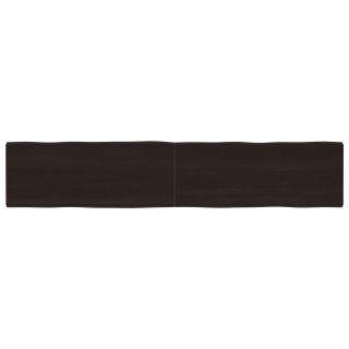 lauaplaat, tumepruun, 200x40x(2-6) cm, töödeldud täispuit