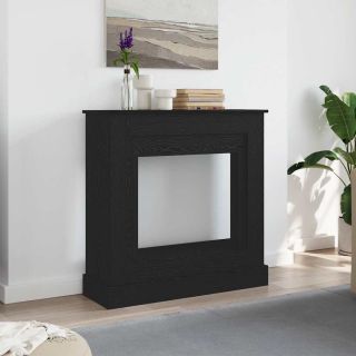 Облицовка камина Черный Дуб 90x30x90 см Инженерная древесина
