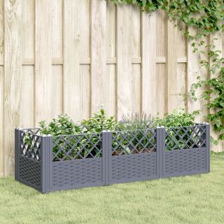 vaiadega taimekast, sinine hall, 123,5x43,5x43,5 cm, PP
