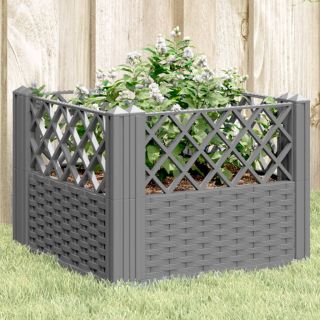 vaiadega taimekast, helehall, 43,5 x 43,5 x 43,5 cm, PP