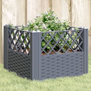 vaiadega taimekast, sinine hall, 43,5 x 43,5 x 43,5 cm, PP