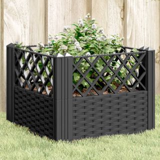 vaiadega taimekast, must, 43,5 x 43,5 x 43,5 cm, PP